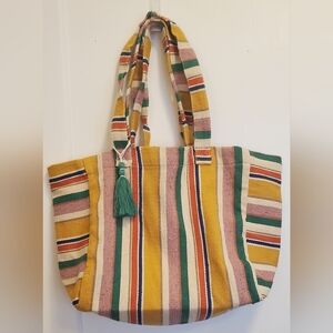 Nalini X-Large Woven Multi-Color Tote Bag